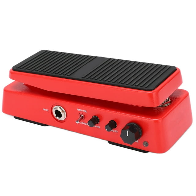 Guitar Effect Pedals, Durable Loss Loss 9V 18mA WAH Volume Pedal Metal Shell With 6.35mm Mono Interface For Electric Guitars Tuning WAH-2 Wah Volume Pedal