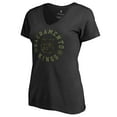 thumbnail image 2 of Women's Black Sacramento Kings Liberty V-Neck T-Shirt, 2 of 3