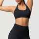 thumbnail image 4 of Sujetadores Deportivos para Mujeres Soporte Alto Busto Grande de Color Sólido Sujetador de Punto sin Costuras de Yoga, Cuello Colgante Diseño de Espalda para el Gimnasio, 4 of 9