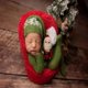 thumbnail image 4 of Dvotinst-Accesorios de fotografía para bebé recién nacido, conjunto de 2 piezas de gorro de Papá Noel, color verde y rojo, para sesión de fotos en estudio, 4 of 4