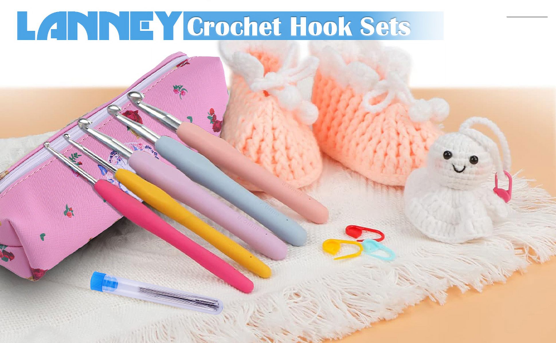 Lanney 40-Piece Crochet Hooks Set with Case photo 5