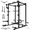 BLACK PRO, variant on Eonfit E2 Power Cage with 3D Rotation Arms - Multi-Functional Power Rack for Home Gym. 1500lb Squat Rack for Home Gym. Pulley System for Cable Crossover & LAT Pulldown (E2 BLK PRO)