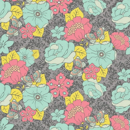 - 100% Cotton Fabric For Quilting And Crafting By Emma And Mila From The Grecian Collection: Garden