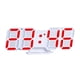 thumbnail image 2 of Electrodomésticos Reloj despertador digital Reloj digital automático fotosensible Reloj electrónico 3D Reloj LED multifunción con marco blanco Reloj despertador electrónico, 2 of 8