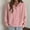 Pink, variant on Women Hoodies Pullover Women Long Sleeved Button Pullover Solid Color Comfy Stylish Plus Size Tops Lady Mountaineering Fall Winter Wear Brown