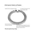 thumbnail image 3 of Pulsera Xtellar Esclava De Acero Inoxidable Para Hombre 6mm 19cm Color Plateado, 3 of 4