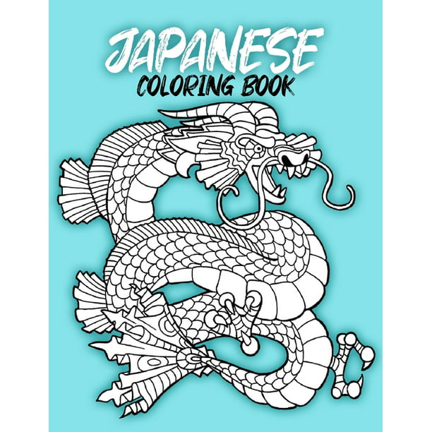 Download Japanese Coloring Book An Adult Coloring Book Of Japanese Designs Coloring Book For Adults Teens