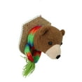 thumbnail image 3 of Northlight Stuffed Bear Head Christmas Ornament - 5" - Brown, 3 of 3