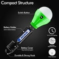 thumbnail image 4 of Tent Lamp Portable LED Tent Light 4 Packs Clip Hook Hurricane Emergency Lights LED Camping Light Bulb Camping Tent Lantern Bulb Camping Equipment for Camping Hiking Backpacking Fishing Outage, 4 of 6