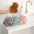 thumbnail image 4 of Chenille Towel Ball Dog,Dog Shaped Microfiber Hand Towel,Super Absorbent Microfiber Fuzzy Hanging Towels for Bathroom & Kitchen,Quick Dry Thick Decorative Animal Hand Towels with Hanging Loop (Pink), 4 of 8