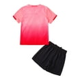 thumbnail image 4 of Linjinx Kids Football Kit Football Uniform Jerseys Soccer T-shirt and Mesh Shorts Set Sportswear Pink XXS, 4 of 7