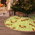 thumbnail image 5 of Sikiie Floral Squirrel Nativity Christmas Tree Skirt, Jesus Christian Winter Holiday Tree Mat Decoration(30-48IN)30", 5 of 6