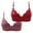 B-Purple, variant on Bras for Women 2 Pack Womens Floral Rhinestones Comfort Breathable Bra Wireless Seamless Push Up Bras Everyday Underwear Black L（40/90BC）