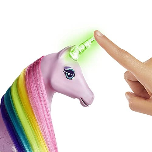 Barbie Dreamtopia Unicorn with Rainbow Mane, Lights Sounds, Doll