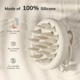 thumbnail image 2 of Sndyi Silicone Scalp Massager Shampoo Brush, Hair Scrubber with Soft Silicone Bristles, Scalp Scrubber/Exfoliator for Dandruff Removal, Wet Dry Scalp Brush for Hair Growth & Scalp Care, Oatmeal, 2 of 7