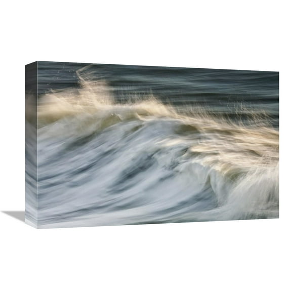 Global Gallery's 'South Beach Surf' By Katherine Gendreau Stretched Canvas Wall Art