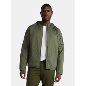 George Men's Lightweight Insulated Hooded Nylon Jacket