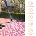 thumbnail image 6 of Moynesa 6'x9' Outdoor Rug, Waterproof Patio Rug Reversible Indoor Outdoor Rug Lightweight Plastic Straw Rug for Camping RV Deck Porch Balcony Picnic Tent, Orange/Pink, 6 of 8