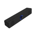 thumbnail image 1 of Barra de sonido con alimentación USB y altavoz Bluetooth 5.0, subwoofer estéreo de graves envolventes 4D, barra de sonido para computadora portátil, color negro, 1 of 5