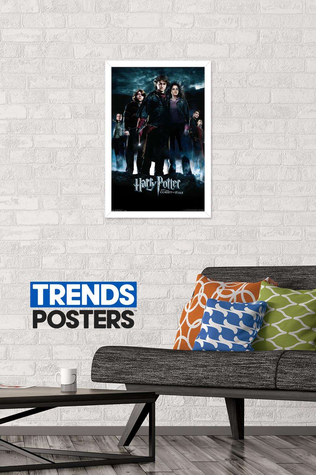 Harry Potter and the Goblet of Fire - Group One Sheet Wall Poster, 14.725" x 22.375", Framed