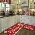 thumbnail image 5 of Gingerbread Candy Merry Christmas Kitchen Mats Set of 2, Welcome Winter Home Xmas Decor Low-Profile Kitchen Rugs for Floor, Christmas Decorations for Home Gingerbread Decor 17"X47"+17"X30", 5 of 7