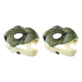 thumbnail image 3 of stanreset Fun Cartoon Dinosaur Mask Costume Accessory for Kids Festivals and Birthdays Open Mouth Green 2Set, 3 of 4