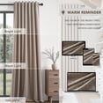 thumbnail image 6 of Jainmy 100% Blackout Flax Linen Curtains for Living Room, Rod Pocket & Back Tabs Light Blocking Thermal Insulated Bedroom Drapes ,52"x84",2 Panels,Darkflax, 6 of 10