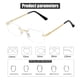 thumbnail image 4 of Gafas de sol JUDOO sin montura rectangulares de moda para hombres y mujeres, 4 of 9