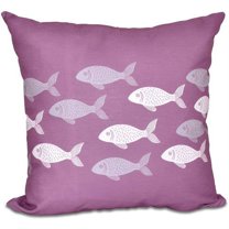 Simply Daisy 16" x 16" Fish Line Animal Print Outdoor Pillow