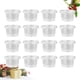 thumbnail image 2 of Recipiente de plástico desechable de 100 Uds., 140ml, tazas de porciones transparentes, tazones con tapas para Mousses, salsa, gelatina, yogur, 2 of 4