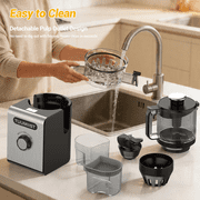 Cold Press Juicer Machines 6.5 Large Feed Chute for Whole Fruits & Vegetables, High Juice Yield, Easy To Clean