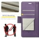thumbnail image 3 of Funda tipo cartera para iPhone 16 Pro Max con tarjetero, función atril, bloqueo RFID, cierre magnético, funda protectora de piel sintética a prueba de golpes para iPhone 16 Pro Max, 3 of 8