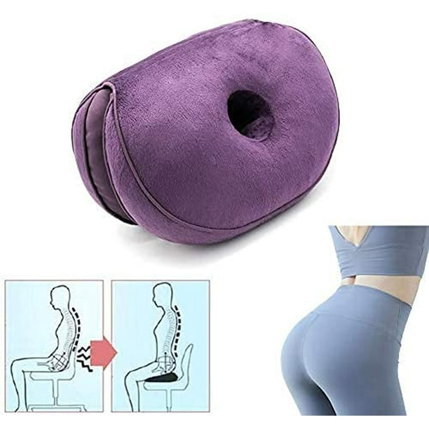 Dual Comfort Cushion, Lift Hips Up Memory Foam Seat Orthopedic Cushion, Multifunction Folding