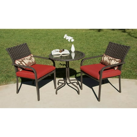 Rushreed 3-Piece Outdoor Bistro Set, Seats 2