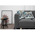 thumbnail image 3 of Ambesonne Nautical Throw Pillow Cover 2 Pack, Whale Anchor Mandala Night, 20", Indigo Amber, 3 of 7