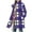 Purple D, variant on Stamzod Jackets for Women Fashion Plaid Stand Collar Long Sleeve Winter Jacket with Pocket Mid Length Casual Warm Coats for Women Purple D XXXL