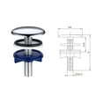 thumbnail image 1 of Luckyn Chrome Brass Kitchen Sink Tap Hole Blanking Plug 50mm Metal Stopper Basin Cover, 1 of 9