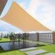 thumbnail image 1 of Toldos de vela rectangulares de 2 x 3 m con protección UV de 185 g/m2 de HDPE para patio, jardín, exterior y balcón, color arena, 1 of 5