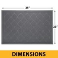 thumbnail image 2 of cisilov Cat Litter Mat 35'' x 23'', Cat Mat for Litter Box Non-Slip Kitty Litter Trapping Mat, Gray, 2 of 7