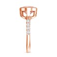 thumbnail image 4 of Rosec Jewels 3 Ct IGI Graded Lab Grown Diamond Pink Engagement Ring in East West Style (VS1 Quality), 18K Rose Gold, US 8.50, 4 of 9