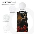 thumbnail image 3 of Sikiie Elegant Rose Skull Basketball Jersey Reversible Men's Mesh Athletic Sports Shirts Training Practice S-4XLXX-Large, 3 of 6