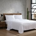 thumbnail image 6 of Wrangler Sketchy Ditsy Microfiber Blue 4 Piece Sheet Set-King, 6 of 9
