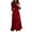Red, variant on Abcnature Women's Pleated Maxi Button Down Shirt A-line Dress,High Waist Long Dress Summer Solid Color Button Bandage Dress Cocktail Party Elegant Dress,Evening Dress for Women L