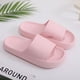 thumbnail image 4 of Zapatillas de casa de baño con plataforma gruesa para mujer, zapatillas de nube, tobogán de interior EVA de suela blanda, chanclas antideslizantes de verano 2022, 4 of 7