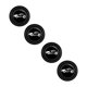 thumbnail image 1 of Junta anticolisión para puerta de coche, protección decorativa con absorción de impactos 4x negro con letrero, 1 of 9
