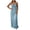 Light Blue, variant on YuXingFu Plus Size Wedding Dresses for Bride Plus Size Long - Floral, V-Neck, Short Sleeve, Maxi for Summer Multicolor S
