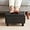 Black, variant on Small Foot Stool Under Desk Foot Stools Ottoman Footstool Foot Stools Small Footstools Foot Stool for Living Room Foot Rest 15" W x 12" D x 9.5" H Linen Beige