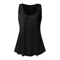 thumbnail image 5 of UoCefik Plus Size Tank Tops for Women Long Flowy Sleeveless Loose Fit Scoop Neck Shirt Beach Casaul Tunic Top Summer Clearance Blouses Black S, 5 of 7