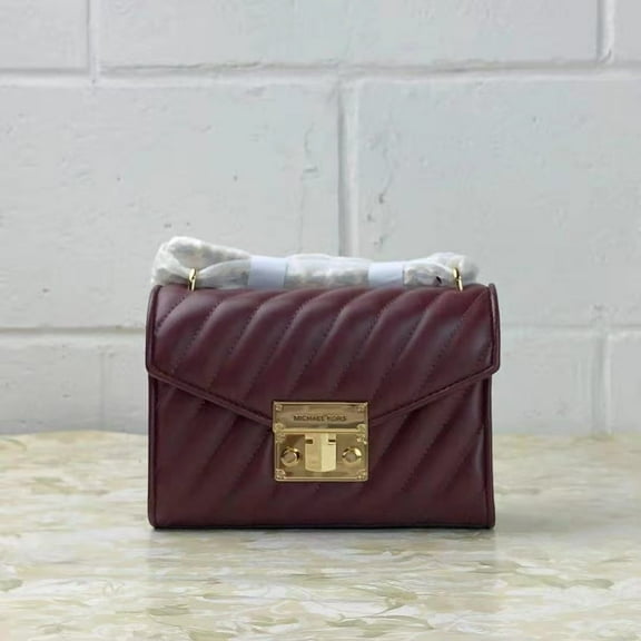 Michael Kors Rose 35F0Gx0C5T Small Shoul Leather Crossbody Bag In Merlot
