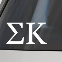 Sigma Kappa Car Decal Sticker- Greek Letters Design, Officially Licensed  Sorority Window Sticker